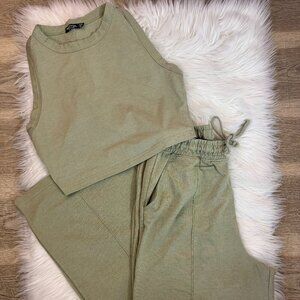 Nasty Gal Green Lounge Set *Excellent Condition*